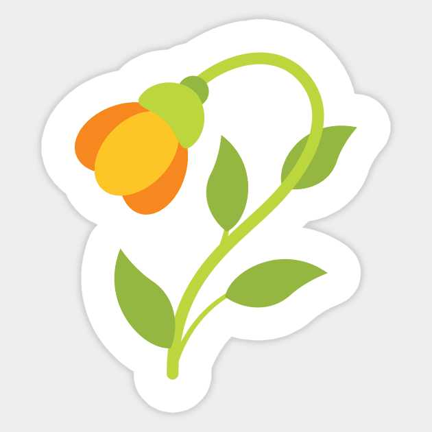 Cute Colorful Flower Sticker by SWON Design